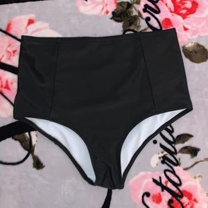 Size L Black High Waistband Cupshe Bikini Bottom